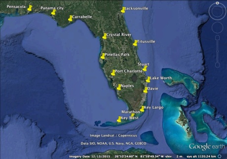Pins-FL Map FWC Workshops